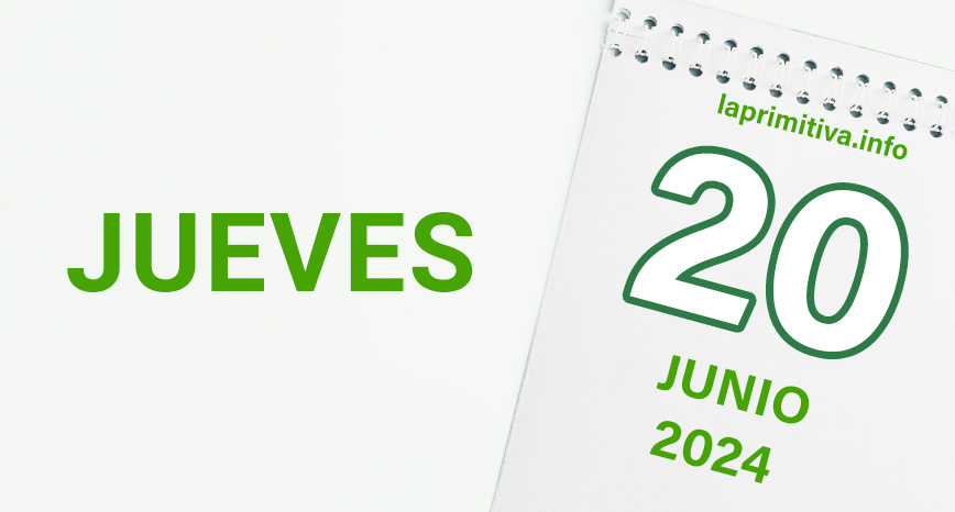 La Primitiva, jueves 20 de junio 2024