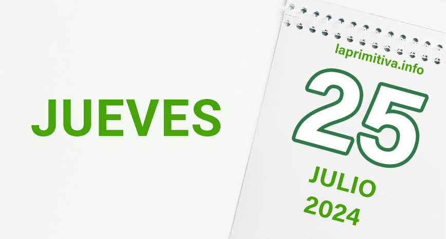 La Primitiva, jueves 25 de julio 2024