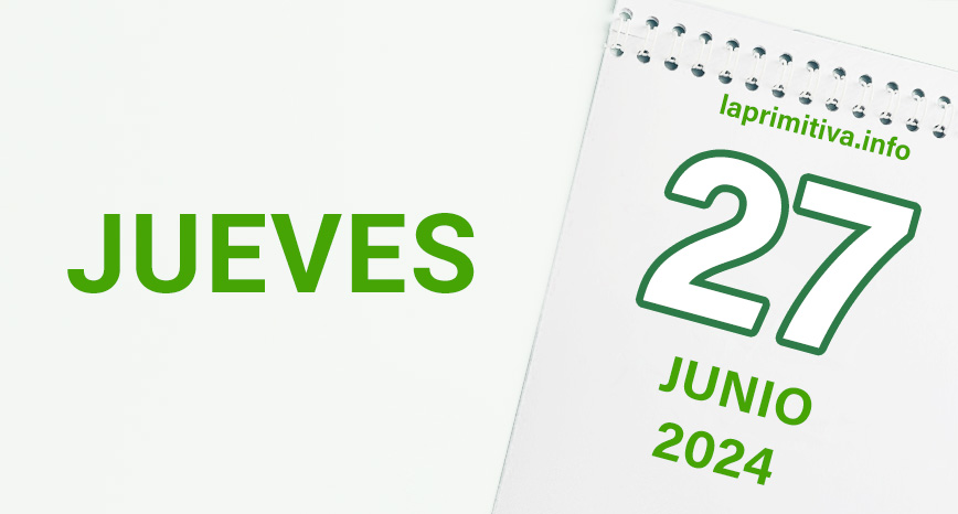La Primitiva, jueves 27 de junio 2024
