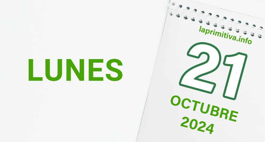 La Primitiva, lunes 21 de octubre 2024