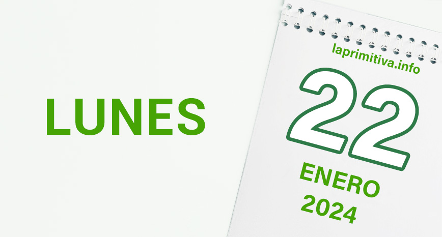 La Primitiva, datos del sorteo del lunes, 22 de enero 2024