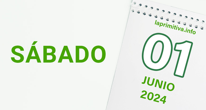 La Primitiva, sabado 1 junio de 2024