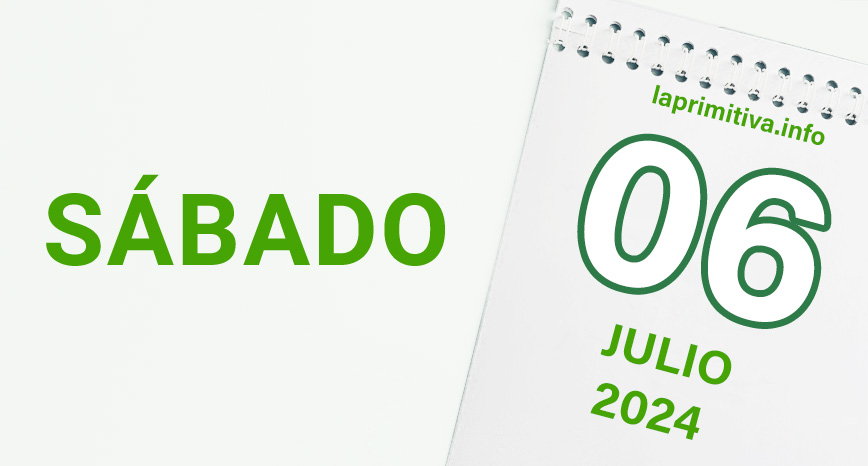 La Primitiva, sabado 6 de julio 2024