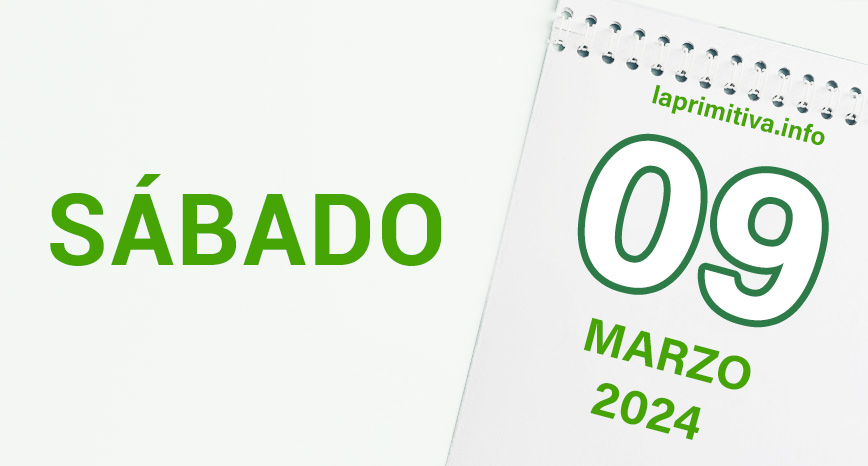 La Primitiva del sábado, 9 de marzo 2024