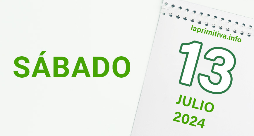 La Primitiva, sabado 13 de julio 2024