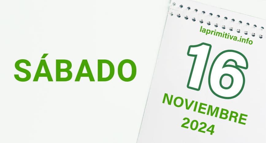La Primitiva, sábado 16 de noviembre 2024