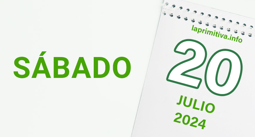 La Primitiva, sabado 20 de julio 2024