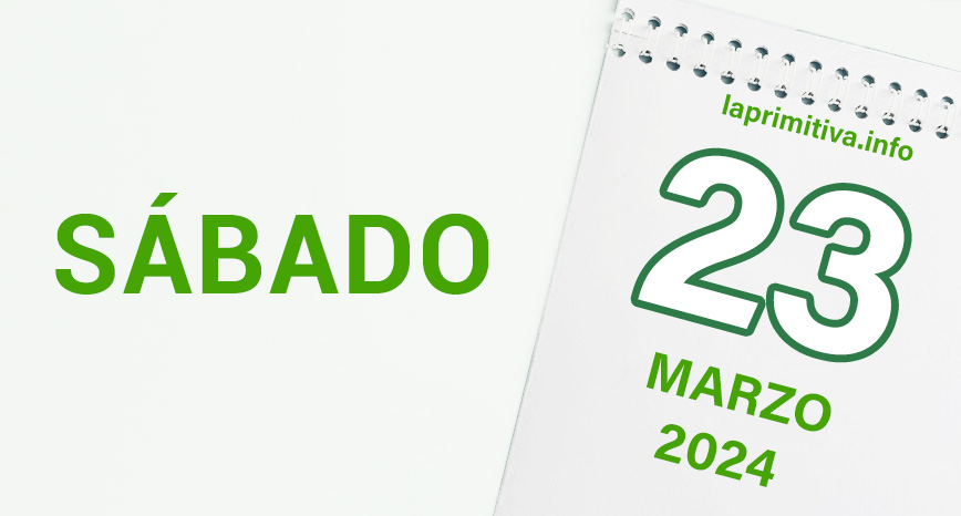 Lotería Primitiva del sábado, 23 de marzo 2024