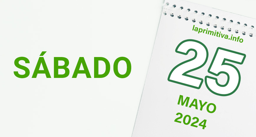 La Primitiva, sabado 25 mayo de 2024