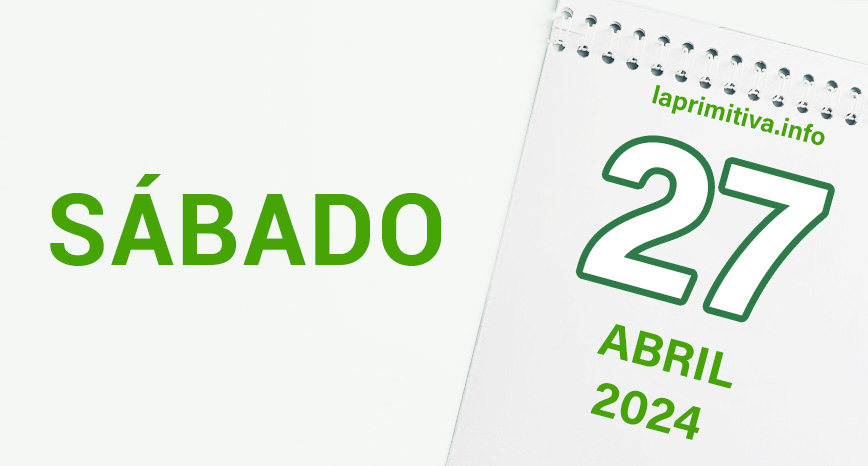 Lotería Primitiva del sábado, 27 de abril 2024