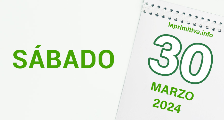 Lotería Primitiva del sábado, 30 de marzo 2024