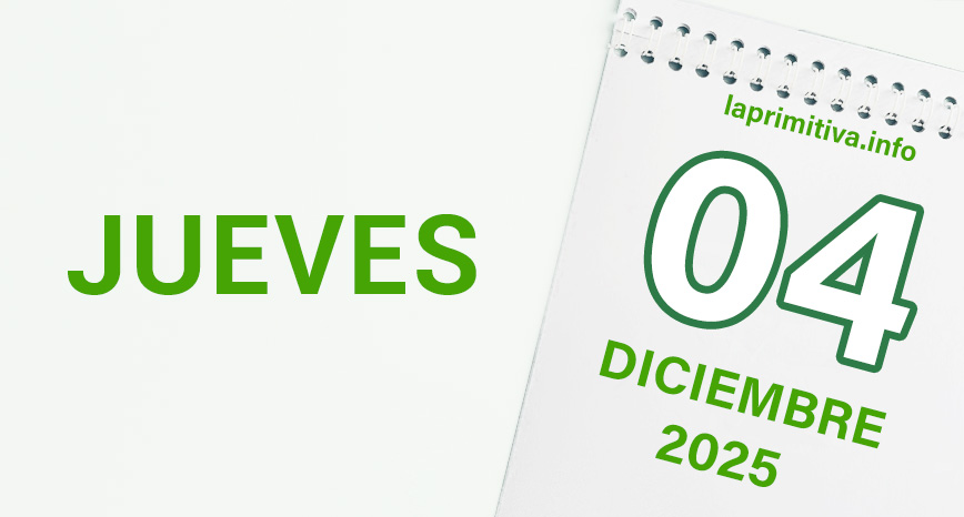 La Primitiva, jueves 4 de diciembre 2025