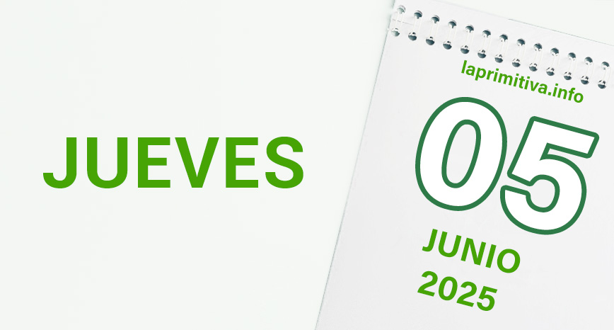 La Primitiva, jueves 5 de junio 2025