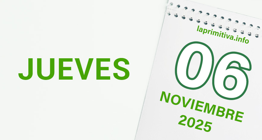 La Primitiva, jueves 6 de noviembre 2025