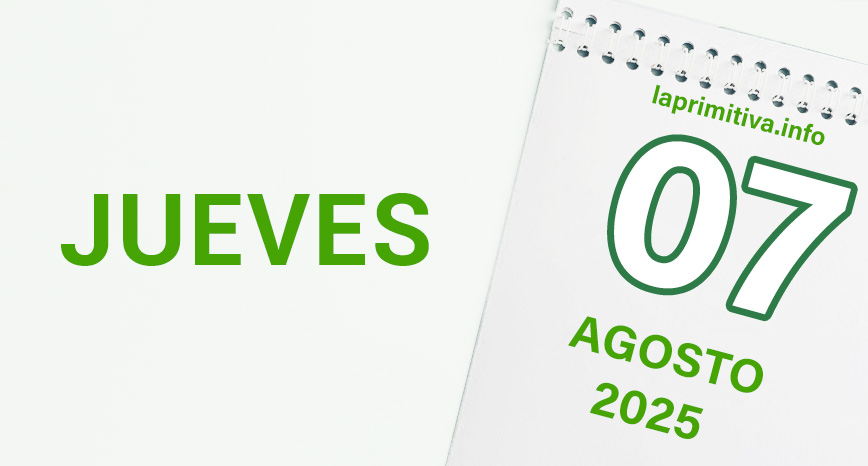 La Primitiva, jueves 7 de agosto 2025