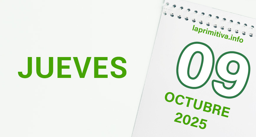 La Primitiva, jueves 9 de octubre 2025