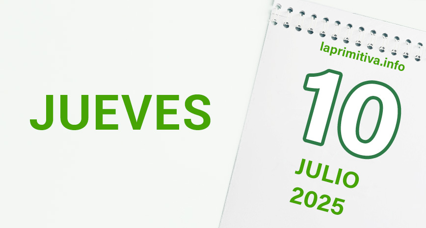 La Primitiva, jueves 10 de julio 2025