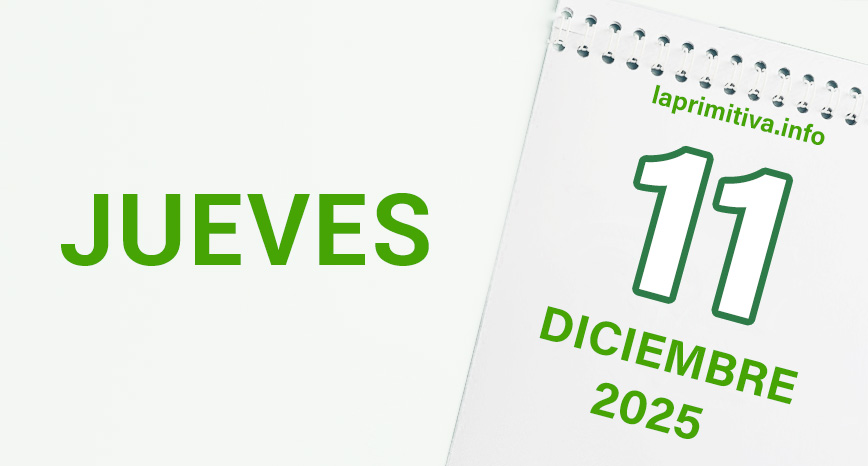 La Primitiva, jueves 11 de diciembre 2025
