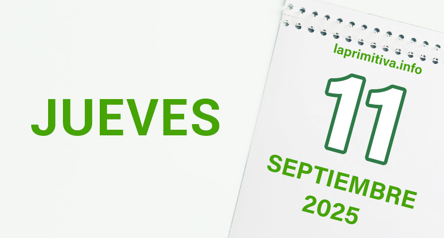 La Primitiva, jueves 11 de septiembre 2025
