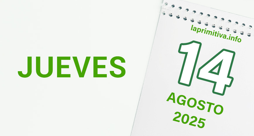 La Primitiva, jueves 14 de agosto 2025