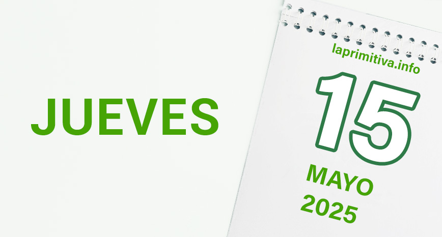 La Primitiva, jueves 15 de mayo 2025