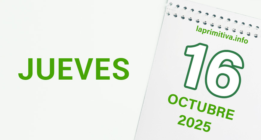 La Primitiva, jueves 16 de octubre 2025