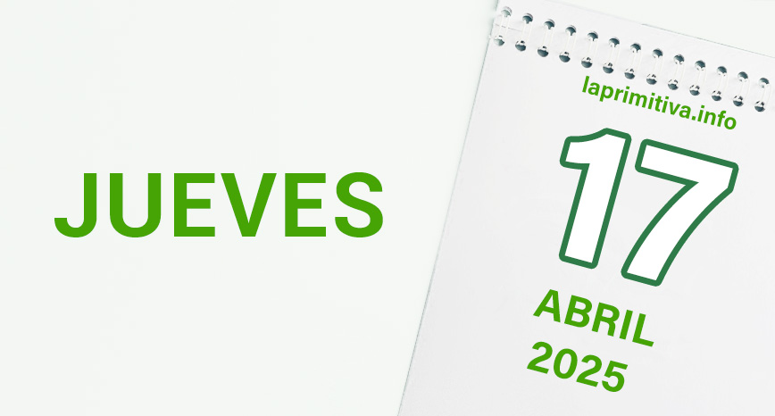 La Primitiva, jueves 17 de abril 2025