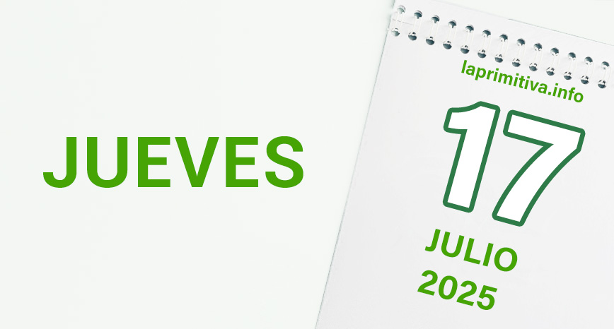 La Primitiva, jueves 17 de julio 2025