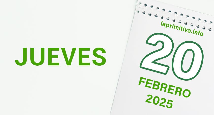 La Primitiva, jueves 20 de febrero 2025