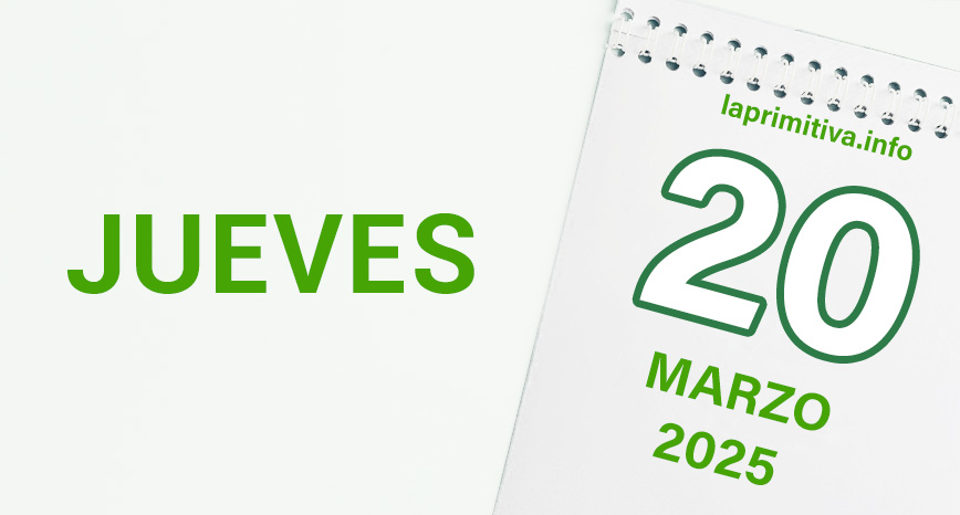 La Primitiva, jueves 20 de marzo 2025