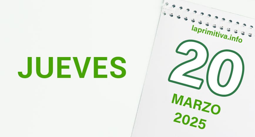 La Primitiva, jueves 20 de marzo 2025