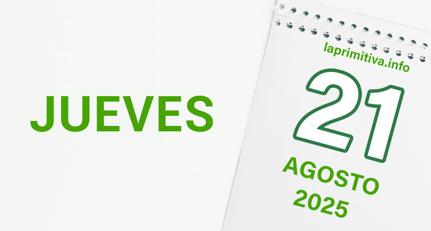La Primitiva, jueves 21 de agosto 2025