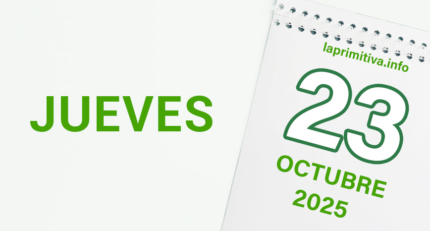La Primitiva, jueves 23 de octubre 2025