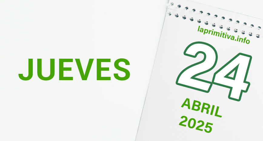 La Primitiva, jueves 24 de abril 2025