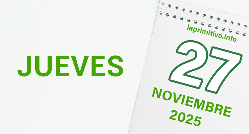 La Primitiva, jueves 27 de noviembre 2025