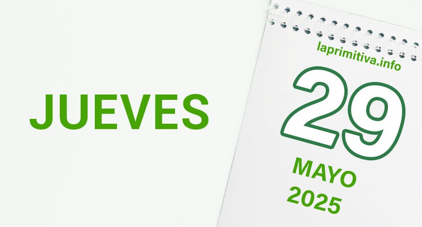 La Primitiva, jueves 29 de mayo 2025