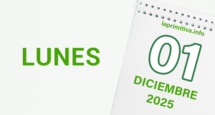 La Primitiva, lunes 1 de diciembre 2025