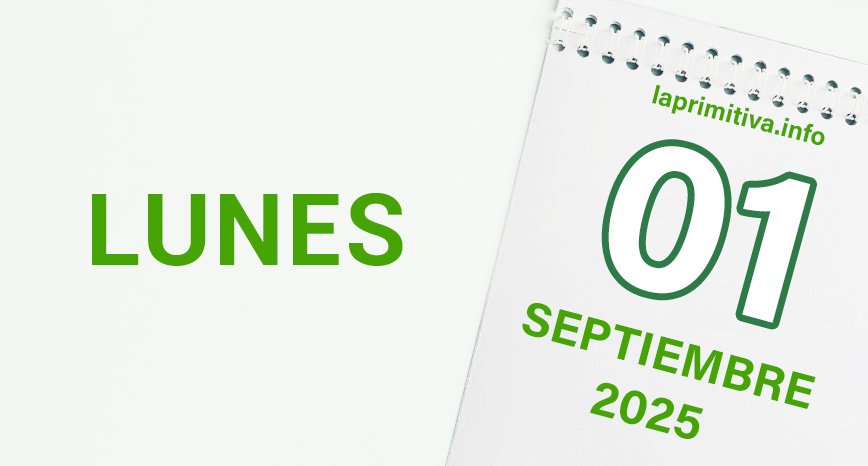 La Primitiva, lunes 01 de septiembre 2025
