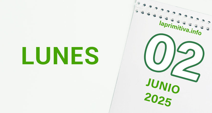 La Primitiva, lunes 2 de junio 2025