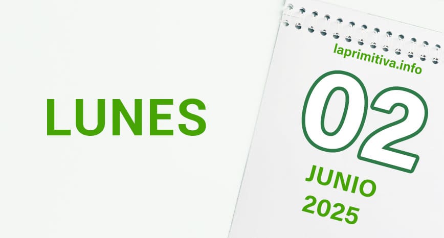 La Primitiva, lunes 2 de junio 2025