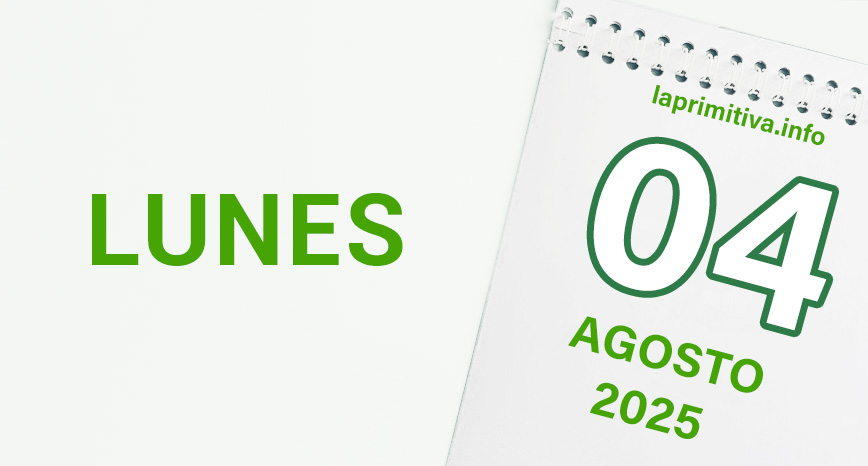 La Primitiva, lunes 4 de agosto 2025