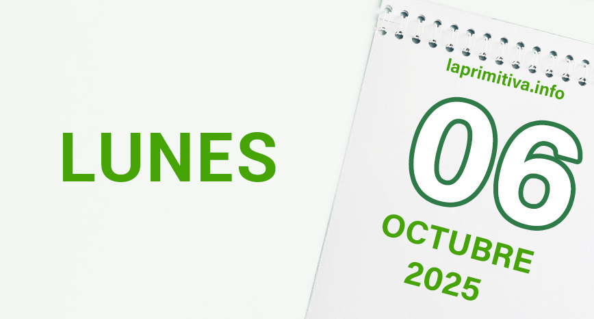 La Primitiva, lunes 6 de octubre 2025