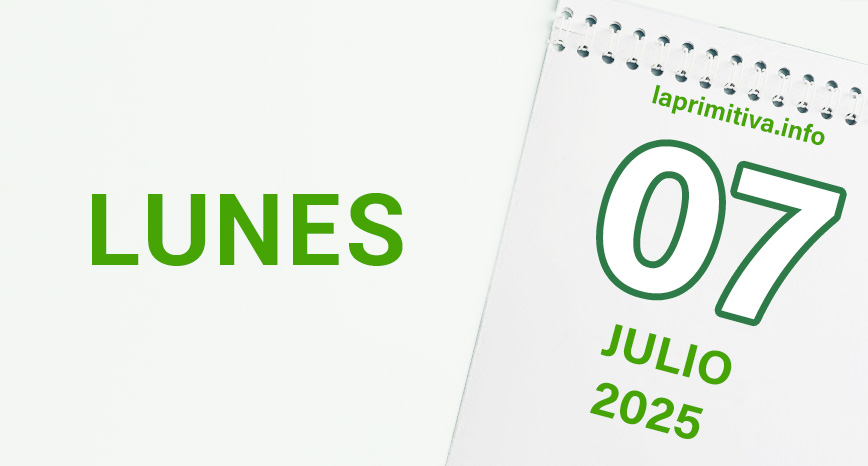 La Primitiva, lunes 7 de julio 2025