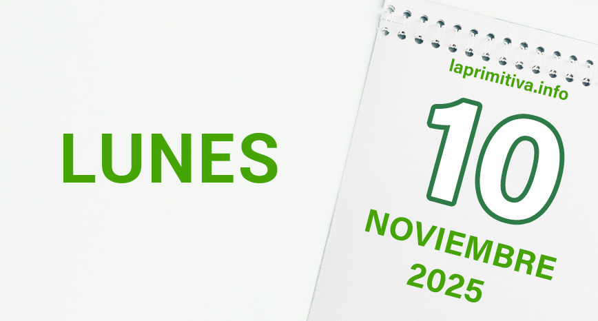 La Primitiva, lunes 10 de noviembre 2025