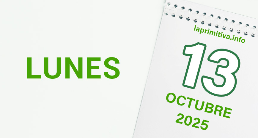 La Primitiva, lunes 13 de octubre 2025