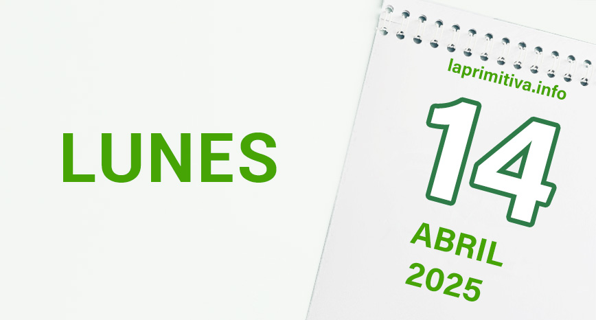 La Primitiva, lunes 14 de abril 2025