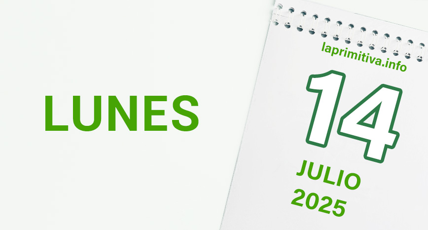 La Primitiva, lunes 14 de julio 2025