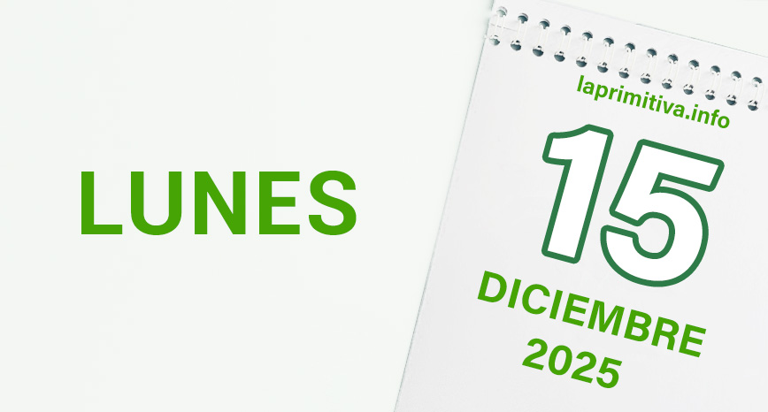 La Primitiva, lunes 15 de diciembre 2025