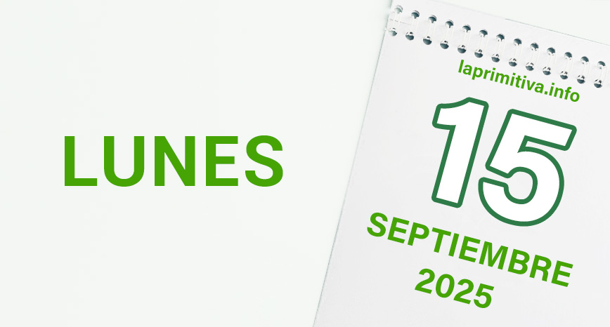 La Primitiva, lunes 15 de septiembre 2025