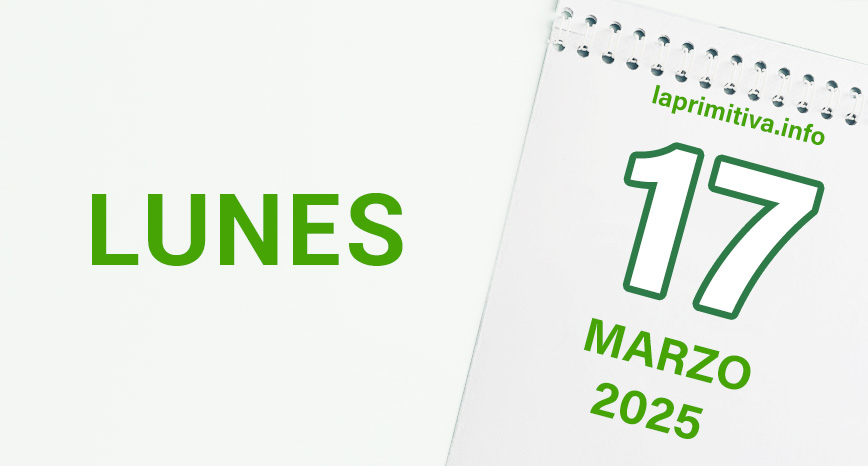 La Primitiva, lunes 17 de marzo 2025